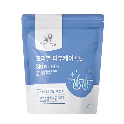 탐사 강아지 뉴트리션 트릿 피부케어 300g, 1개