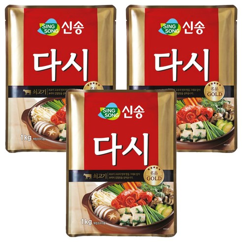 신송 다시, 3개, 1kg