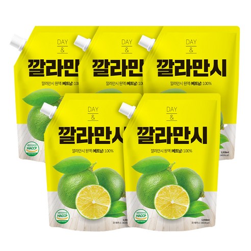 데이앤 깔라만시 원액, 1L 다섯 개라 저는 가격보다 쓸 양부터 따져봤어요 1