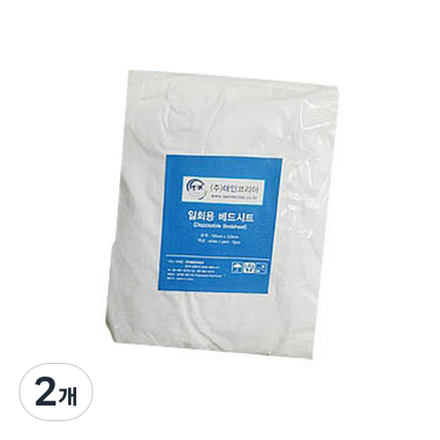 디엘아이 일회용 병원 침대커버 밴드형 5p, 2개