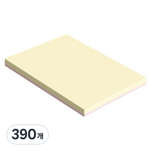 종이문화 스타일리쉬 얇은 혼합색지 80g No 01 SS Spring, 390개, A5