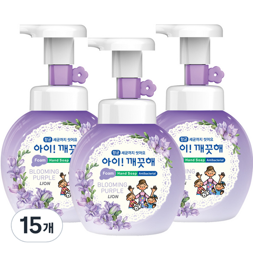아이깨끗해 블루밍 퍼플 핸드워시, 250ml, 15개