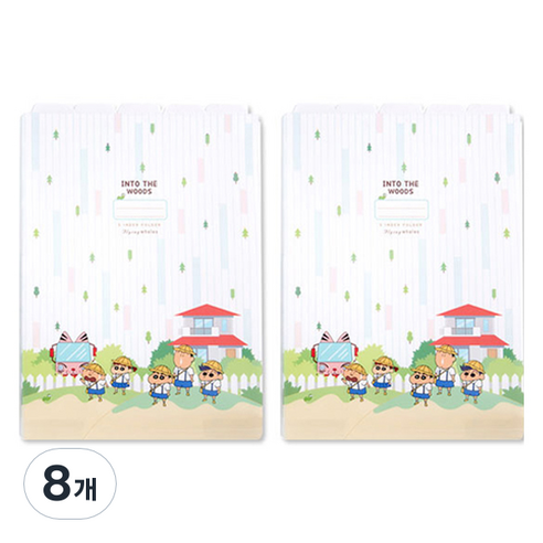 짱구는못말려 5분류 A4 버전 2 인덱스 홀더, 친구들, 8개