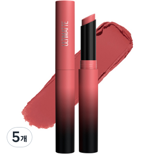 메이블린 뉴욕 얼티매트 립스틱 1.7g, 499 더스티 로즈, 5개