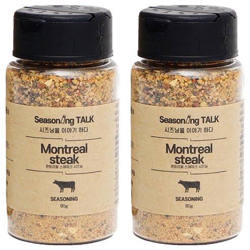 시즈닝톡 몬트리얼 스테이크 시즈닝, 90g, 90ml, 2개