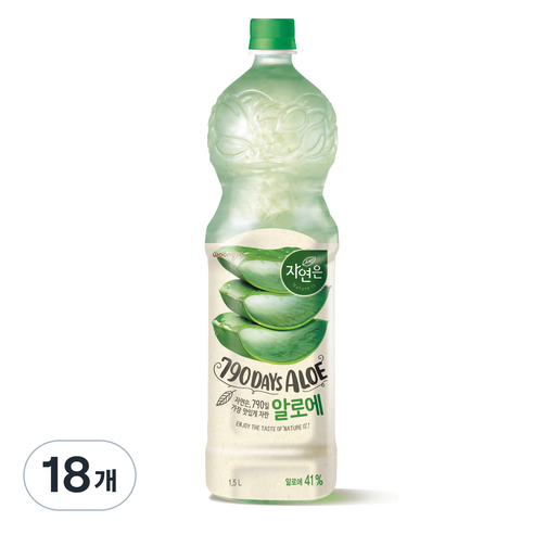 자연은 알로에 주스, 18개, 1.5L