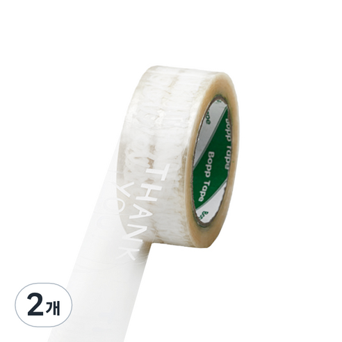 에이러블 포장용 박스테이프 45mm x 100m B0210, 11 투명로고, 2개