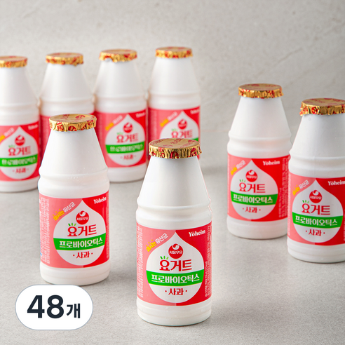 서울우유 요거트 프로바이오틱스 사과, 48개, 150ml
