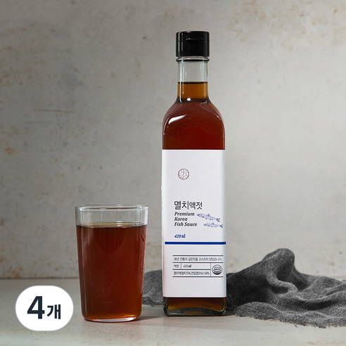 멸치액젓, 420ml, 4개