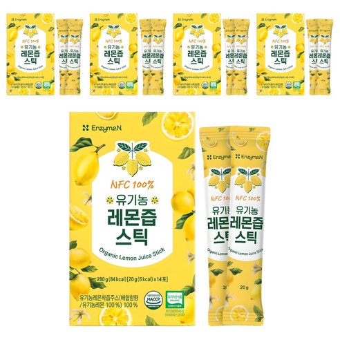 엔자임엔 NFC 100% 레몬즙 스틱, 280g, 5개