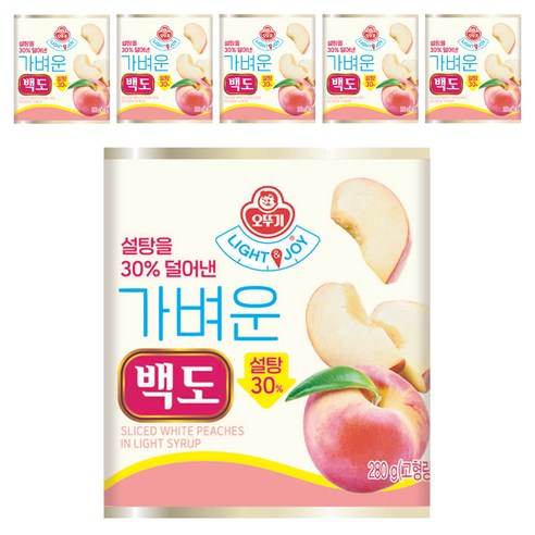 오뚜기 LIGHT 앤 JOY 가벼운 백도