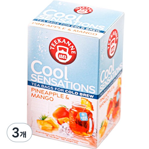 티칸네 쿨 센세이션 파인애플 앤 망고, 2.5g, 18개입, 3개