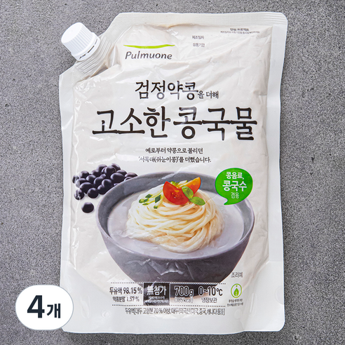 풀무원 검정약콩을 더해 고소한 콩국물, 700g, 4개