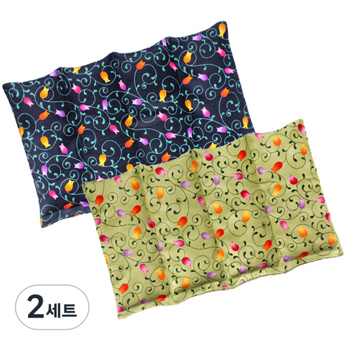 그린라이프 허브 다용도 찜질팩 4단 카키 + 블루 본품 세트, 2세트