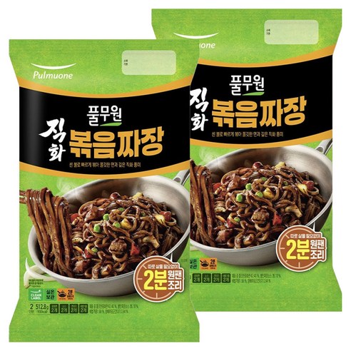 풀무원 직화 볶음 짜장 2인분 512.8g