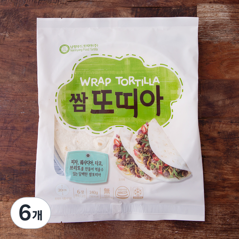 쌈 또띠아 6개입, 240g, 6개