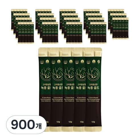 풍년보감 6년근 고려홍삼정 녹용 골드 벌크포장, 12g, 900개