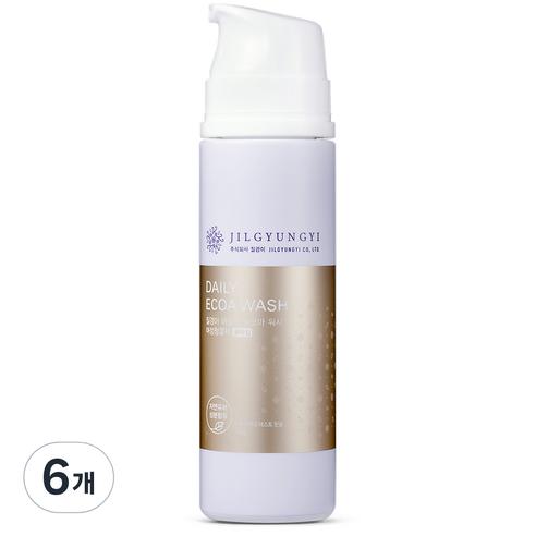 질경이 데일리 에코아워시 여성청결제 폼타입, 150g, 6개