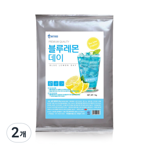 위드고 블루 레몬데이 에이드 파우더, 1kg, 1개입, 2개
