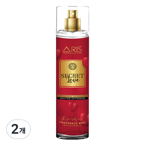 아리스 향수 바디 미스트 시크릿러브, 250ml, 2개