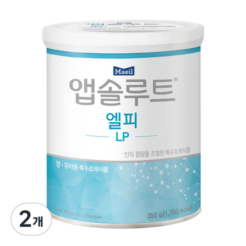 매일유업 앱솔루트 엘피 분유, 350g, 2개