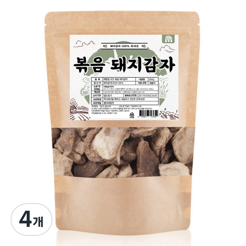 해맑음 볶음 돼지감자, 500g, 4개, 1개입
