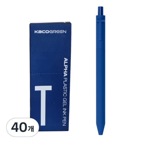 카코 알파 소프트 중성 젤펜 0.5mm, 알파벳 T, 40개