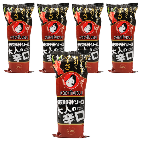 오타후쿠 오코노미 소스 어른의 매운맛, 5개, 300g