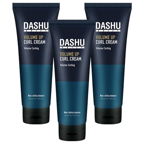 다슈 데일리 볼륨 업 컬 크림, 150ml, 3개