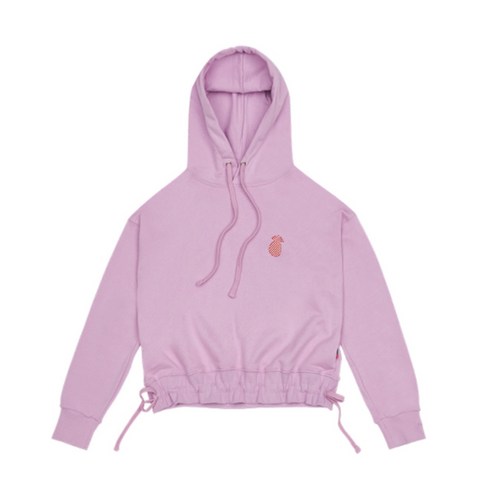 핑크파인애플 CHESS CHECK CROPPED HOODIE
