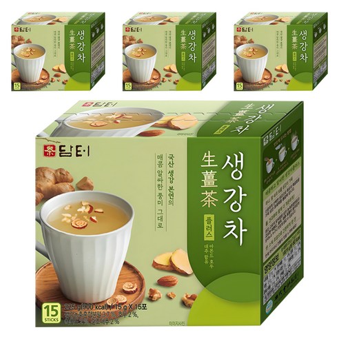 담터 생강차 플러스, 15g, 15개입, 4개
