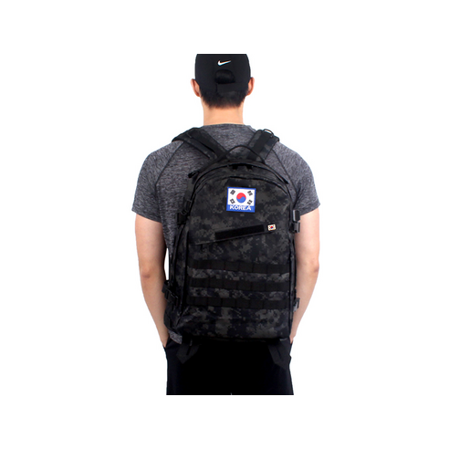 데일리 보급형 군인가방 40L + 태극기 약장 + 태극기 뱃지 소