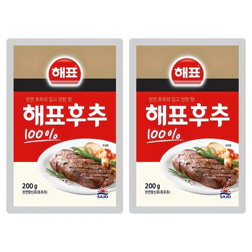 해표 후추 100%, 200g, 2개