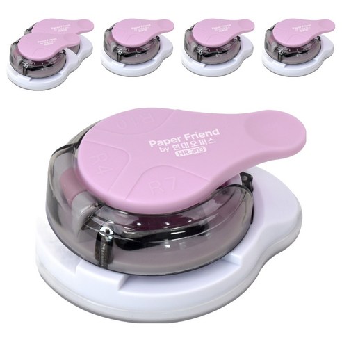 페이퍼프랜드 라운더 코너커터기 HR-303, 핑크, 6개