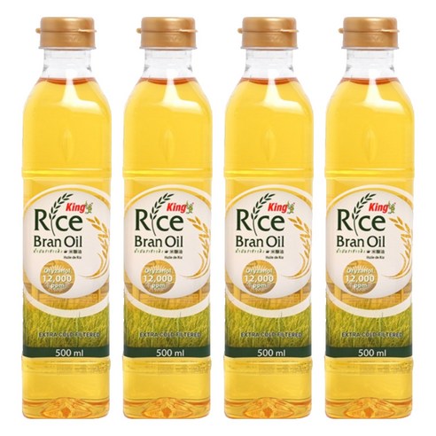 킹라이스오일 현미유, 500ml, 4개