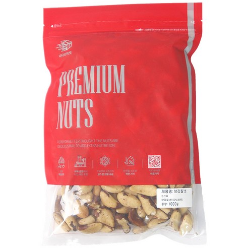 다람쥐스토리 브라질너트, 1kg, 1개