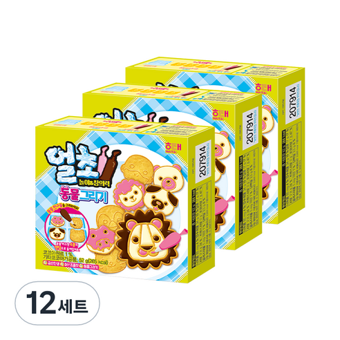 얼초 동물 그리기 초콜렛만들기세트 52g, 단품, 12세트