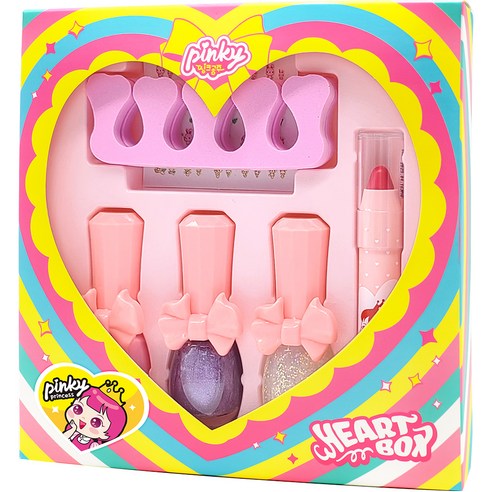 핑크공주 핑키 하트 메이크업 박스 – 하트 C세트 1세트 
어린이화장품
