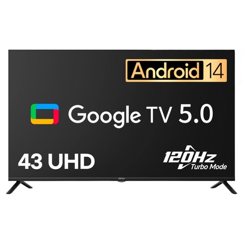 [10% 환급가전] 이스트라 4K UHD HDR10 120Hz AI 맥스 구글 5.0 스마트TV 109cm(43인치), 화면크기 (cm/(인치)), AN437UHD SMART MAX PRO × 스탠드형 × 고객직접설치, 모델명/품번 × 스탠드/벽걸이 구분 × 설치지원방식 섬네일