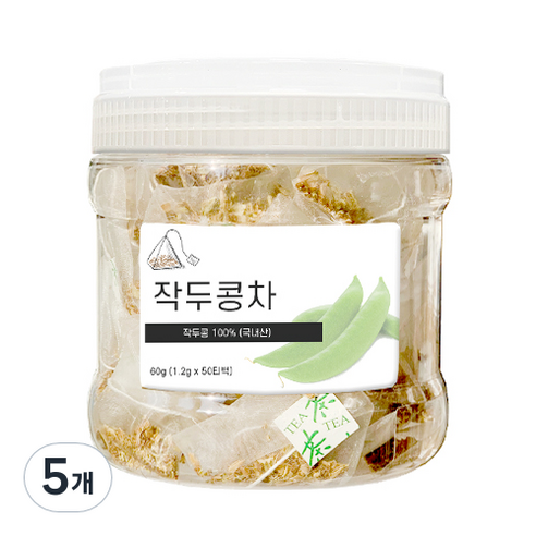 권뱅푸드 작두콩차 삼각티백 50p, 1.2g, 50개입, 5개