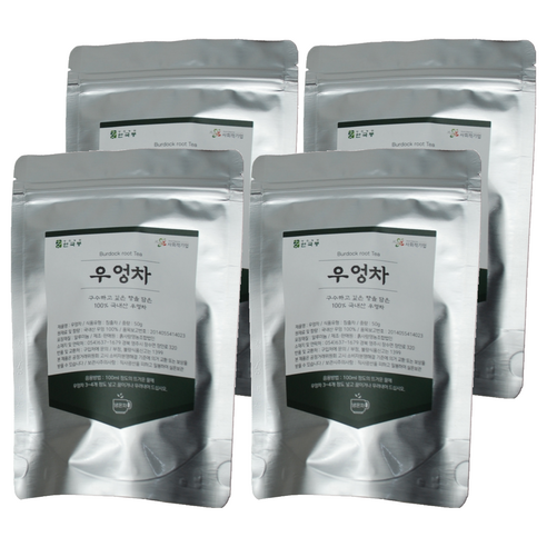 우엉차 지퍼백, 50g, 1개입, 4개