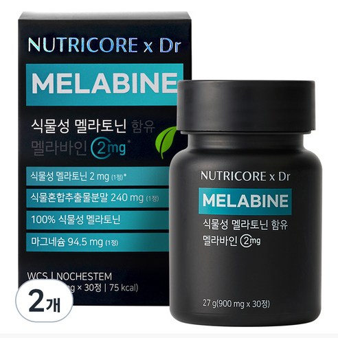 뉴트리코어 식물성 멜라토닌 함유 멜라바인 영양제