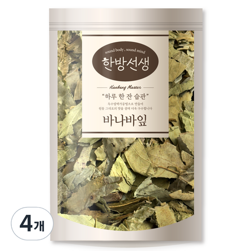 한방선생 잘게자른 건 바나바잎, 400g, 4개