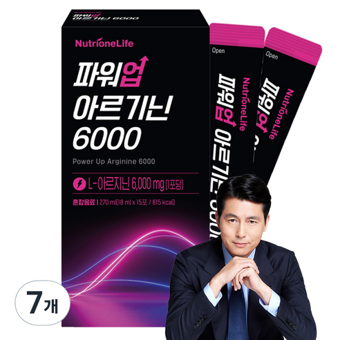 뉴트리원 파워업 L 아르기닌 6000, 270ml, 7개