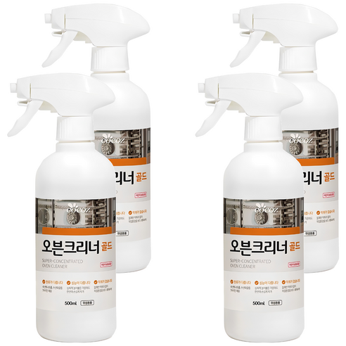 코코즈 오븐크리너 골드, 500ml, 4개