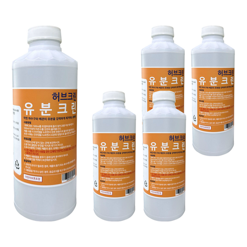 허브크린 유분크린, 1L, 5개
