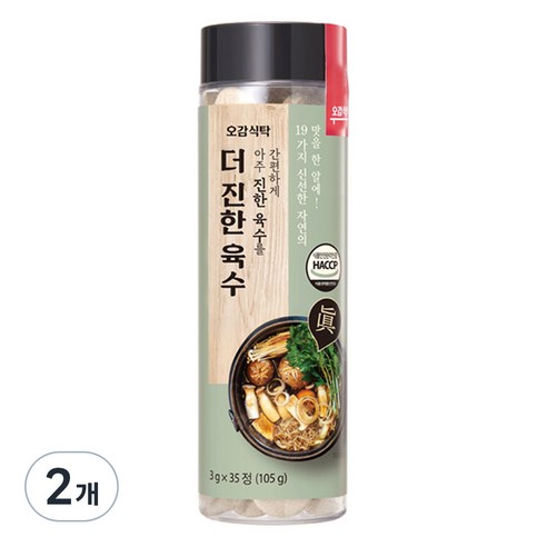 오감식탁 더 진한 육수, 105g, 2개