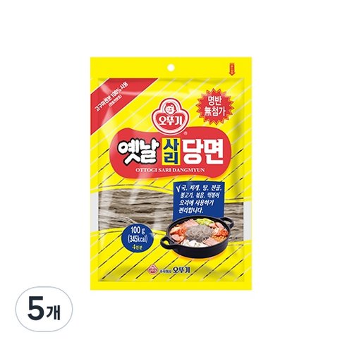 오뚜기 옛날사리당면, 100g, 5개