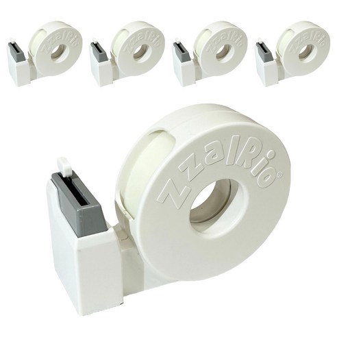 잘잘리오 아동용 안전 휴대용 테이프 디스펜서, 크림 화이트, 5개