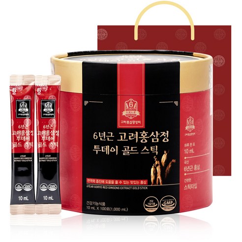 고려홍삼중앙회 6년근 고려홍삼정 투데이 골드 스틱 100p, 1000ml, 1개